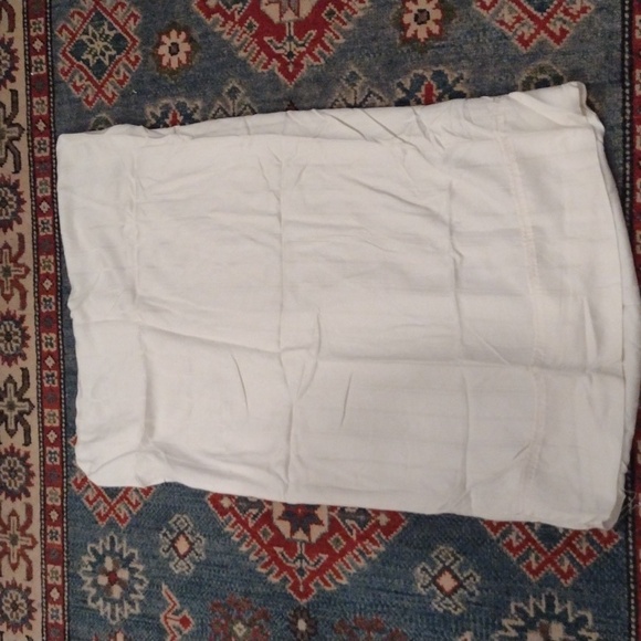 Set of Two Pillow Shams Tonal Cream Stripes Silky - Picture 9 of 12